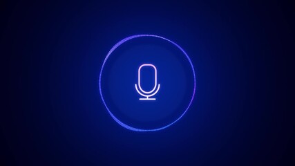 AI voice recognition personal assistant technology concept, smart artificial intelligence app screen, machine speech generated, online support chat bot, automated virtual business customer service - Powered by Adobe
