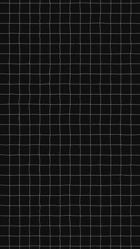 Black and white hand drawn grid background, simple wavy doodle table panel, craft notebook striped sheet pattern, drawing scribble stroke line art motion graphic, creative pencil checker paper texture