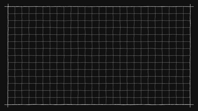 Black and white hand drawn grid frame background, simple wavy doodle table panel, craft notebook striped sheet pattern, animated drawing scribble stroke line art, creative pencil checker paper texture