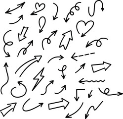 Hand Doodle Arrow Graphics for Designers