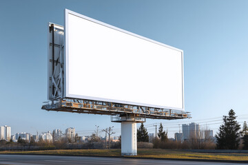 Realistic Billboard Mockup Template for Outdoor Advertising