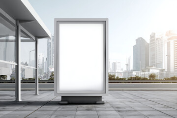 Realistic Billboard Mockup Template for Outdoor Advertising