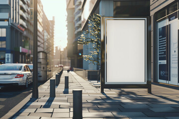 Realistic Billboard Mockup Template for Outdoor Advertising