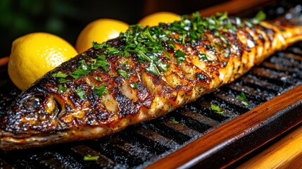 Grilled Fish with Lemon and Herbs