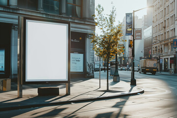 Realistic Billboard Mockup Template for Outdoor Advertising
