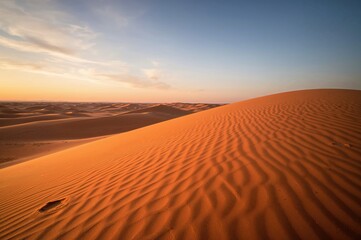 Naklejka premium Expansive dunes of the vast desert landscape