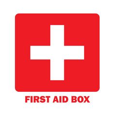 First aid box icon vector