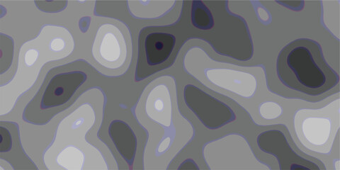 Abstract grayscale topographic contour map with smooth flowing lines and subtle purple outlines creating a textured organic pattern