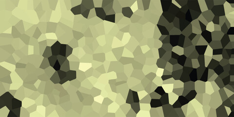 Geometric mosaic abstract background with irregular polygonal shapes in a muted palette of beige and dark grey tones creating a textured and modern surface