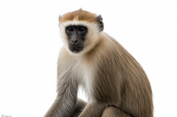 Obraz premium The Mona Monkey Species Known as Campbell's Guenon (Cercopithecus campbelli)