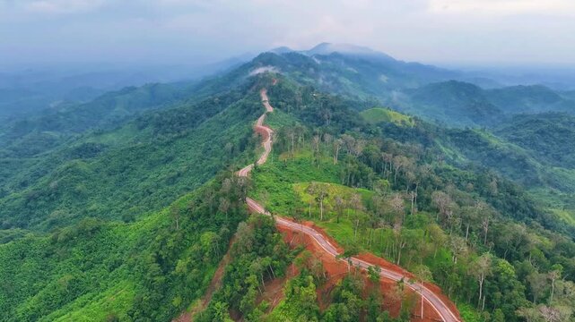 Bangladesh&ndash;Myanmar Border Road in Bandarban Hills