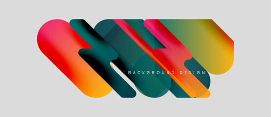 Abstract colorful layers create dynamic visual effect. Modern design elements overlap, forming interesting shapes. Background features text background design.