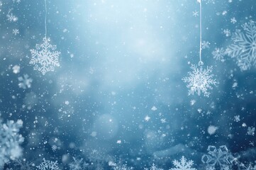 Snowflake-themed winter backdrop