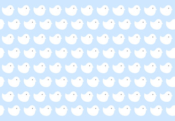 白い鳥のパターン素材