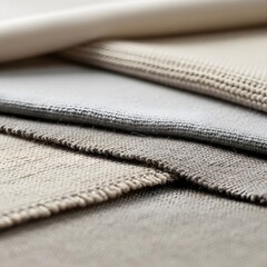 An Intricate Macro Exploration of Layered Textile Underlays, Abundant with Soft, Dreamlike Hues, Abstract Material Contrasts, and Exquisitely Upscale Ambient Lighting.