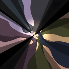 Intransigentish: Macro Abstract Symphony of Bold Defiant Geometry, Vibrant Shadows, and Soft Glows Embracing Modern Tension, Rebellion, and Intricate Contrasts.