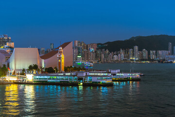 Naklejka premium The Clock Tower on the southern shore of Tsim Sha Tsui, Kowloon, Hong Kong, China