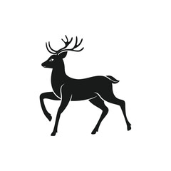 Deer silhouette, deer animal silhouette