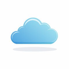 Simple Cloud Icon for Weather or Cloud Computing