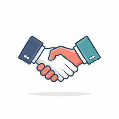 Handshake Icon for Business Agreement and Partnership