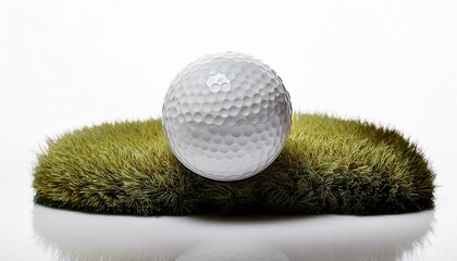 golf ball on white background