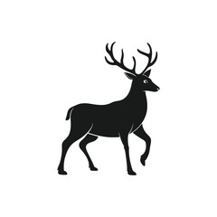 Deer silhouette, deer animal silhouette