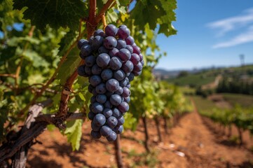 Cluster of Ribera del Duero grapes