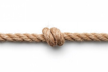 Fototapeta premium Cord separated against a plain white backdrop