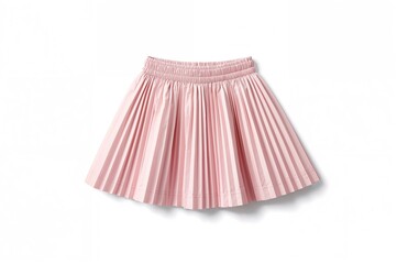 Light pink pleated two-piece skirt on white background