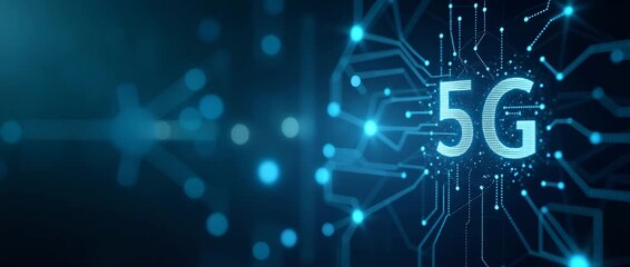 State of the art communication system integrating 5G technology for rapid data exchange robust connectivity and efficient digital communication across diverse platforms in Photo Stock Concept and e - Powered by Adobe