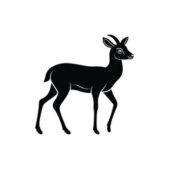 Deer silhouette, deer animal silhouette
