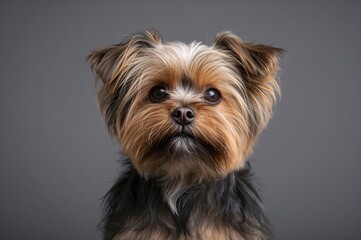 Adorable close-up photos of a small terrier breed
