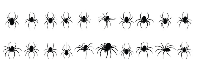 Basic RGBIcon Set Halloween Spider Silhouette