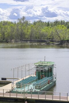 Boat landing stage in Kopacki Rit nature park Park, Kopačevo, Osijek-Baranja County, Croatia
