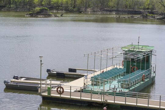 Boat landing stage in Kopacki Rit nature park Park, Kopačevo, Osijek-Baranja County, Croatia