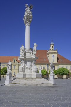 Trinity Column on the main square of Tvrđa, Osijek, Osijek-Baranja County, Croatia