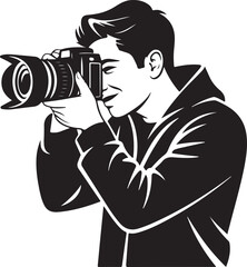 Professional photographer captures moment with modern camera