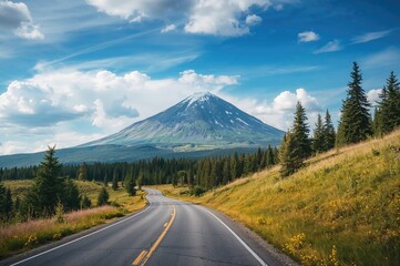 Traveling along the path to the peak