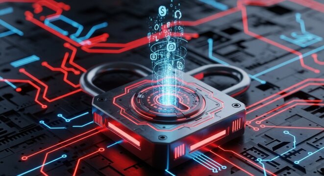 Digital Security Lock Protects Data Integrity and Network Safety