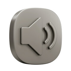 グレーの3Dボリュームアイコン