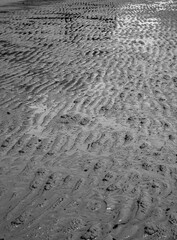 Natural sand patterns on North Rupat beach