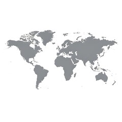 Obraz premium Global World Map Illustration.