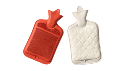  Comfort hot water bottles collection, dual styles isolated on transparent background