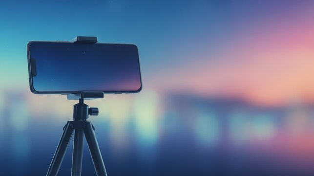 Smartphone tripod for stable mobile video capture securely hold phone for steady photos and videos with portable tripod