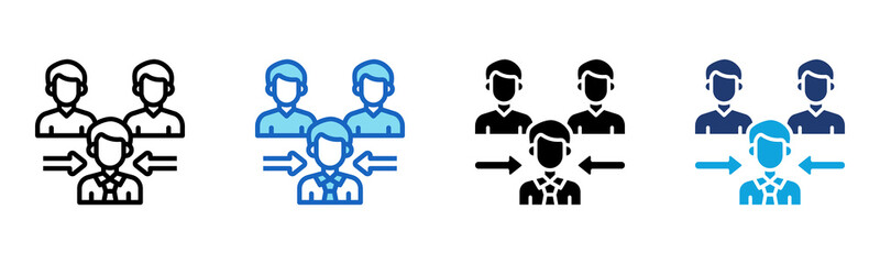 Capacity icon Multi Style Vector Illustration