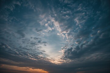 Obraz premium The sky transforms daily, just as the past has shifted and will never come back.