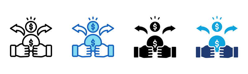 Obraz premium Costing icon Multi Style Vector Illustration
