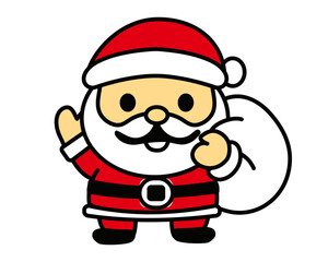使いやすいサンタクロースのデザイン
