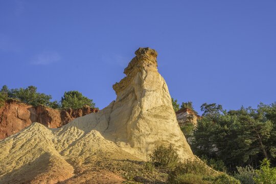 Ochre rock Colorado de Rustrel, Rustrel, D&eacute;partement Vaucluse, France