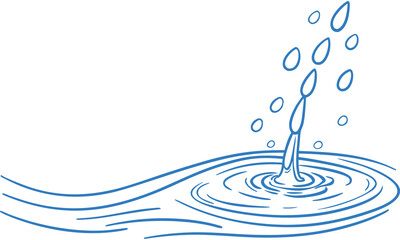 Water drop shape. Blue water drops set. Vector blue water drop icon set. Water drop Logo Template vector illustration. water splash and water drop on light background.